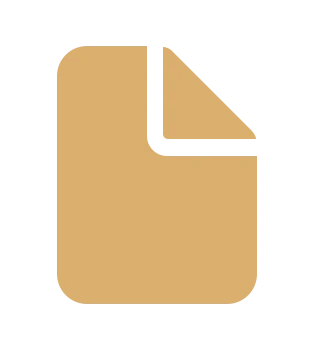 Beiges Symbol eines Blattpapiers.