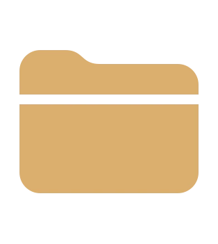 Beiges Symbol einer Aktenmappe.