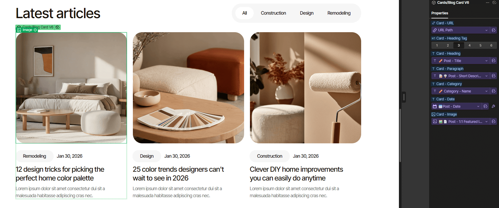 Archipro Webflow Template And Ui Kit Cms Content | BRIX Template