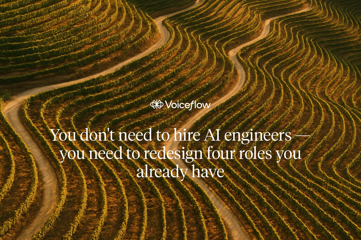 You don't need to hire AI engineers — you need to redesign four roles you already have