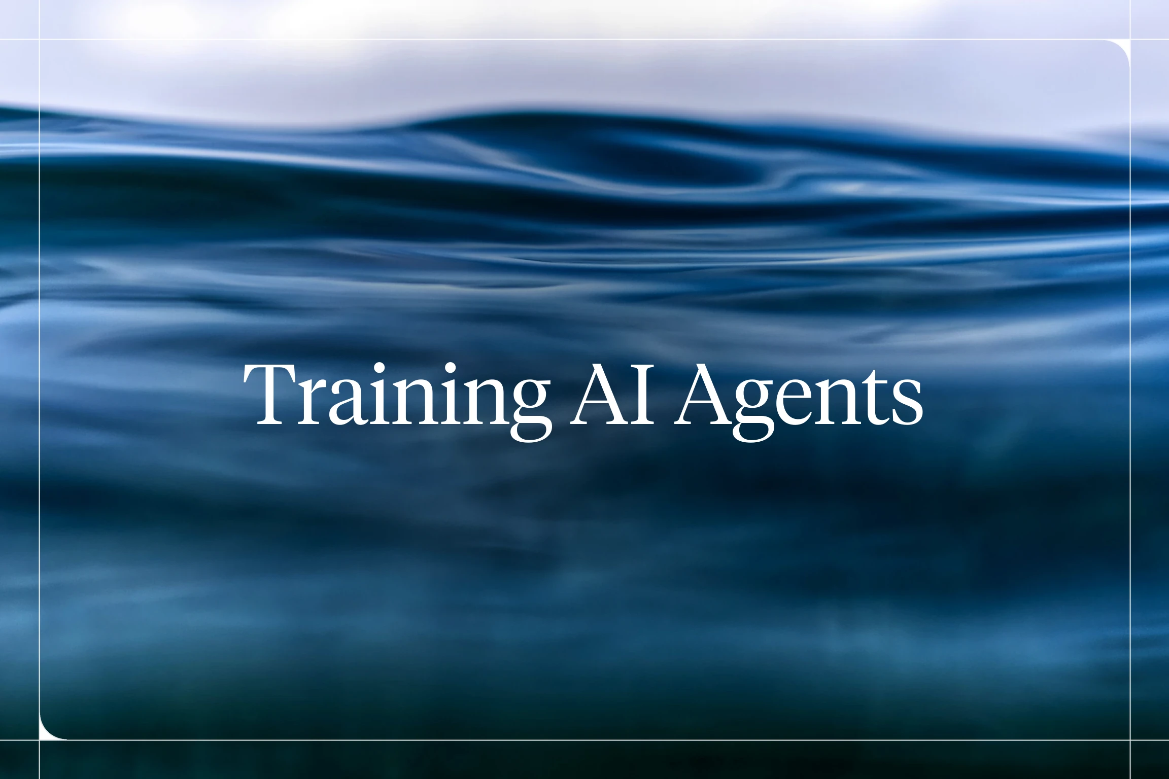 Training AI Agents — Voiceflow blog hero