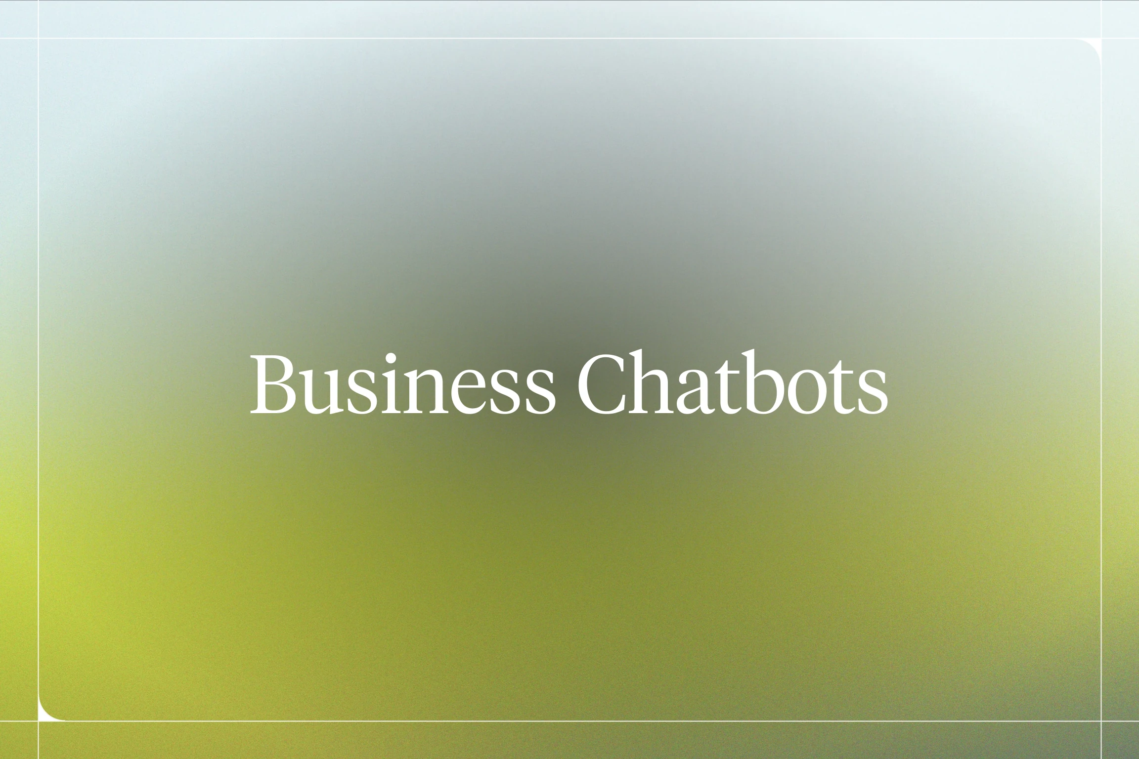 Business Chatbots — Voiceflow blog hero
