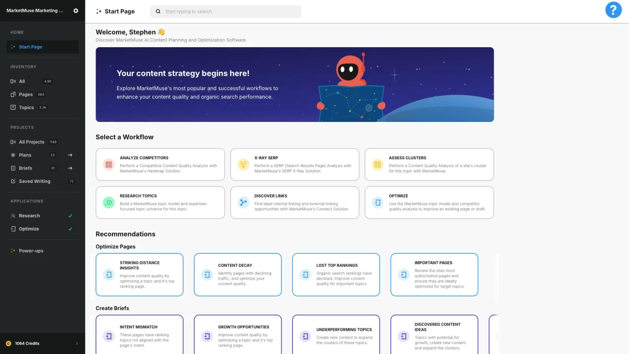 Start Page