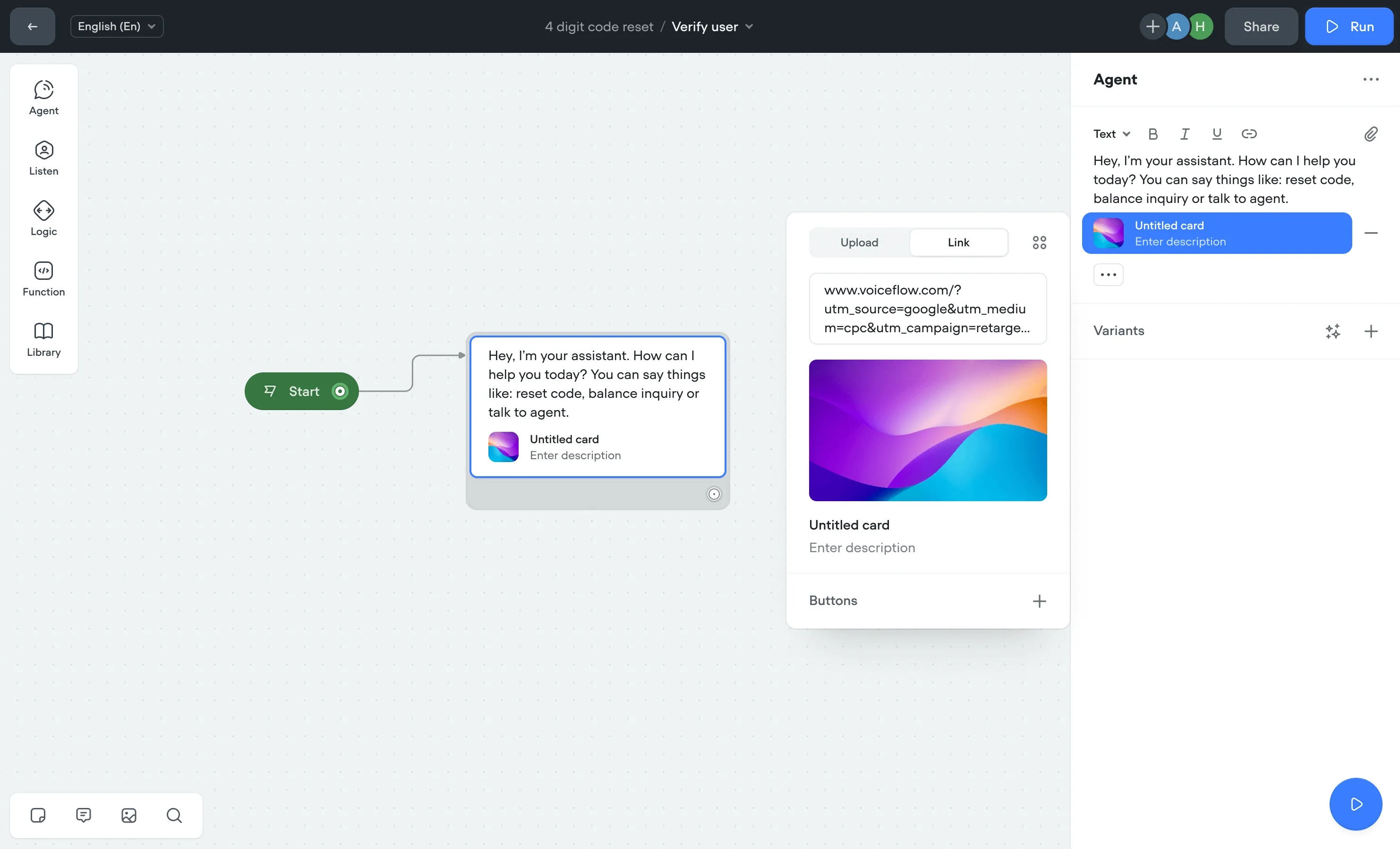 dashboard for platform page