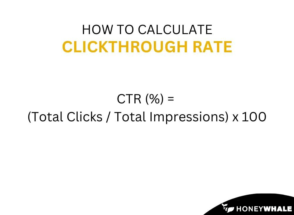 how to calculate clickthrough rate? infographic