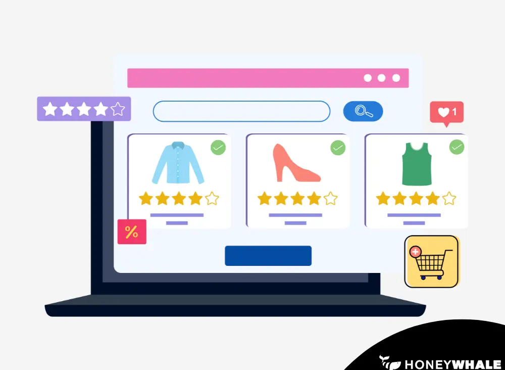 Infographic of a e-commerce  store 