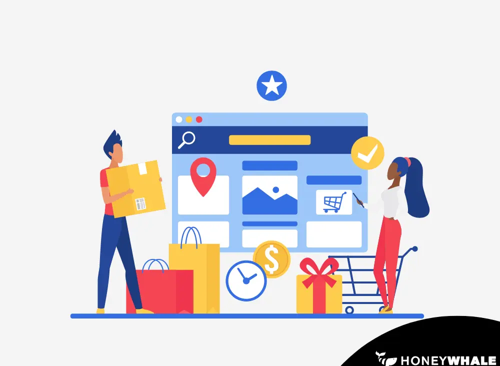 Infographic of a online store