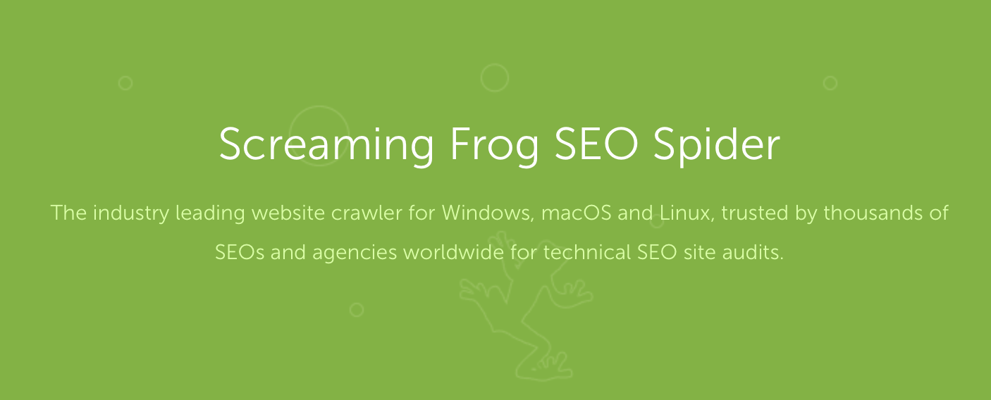 Screenshot of Screaming from home page