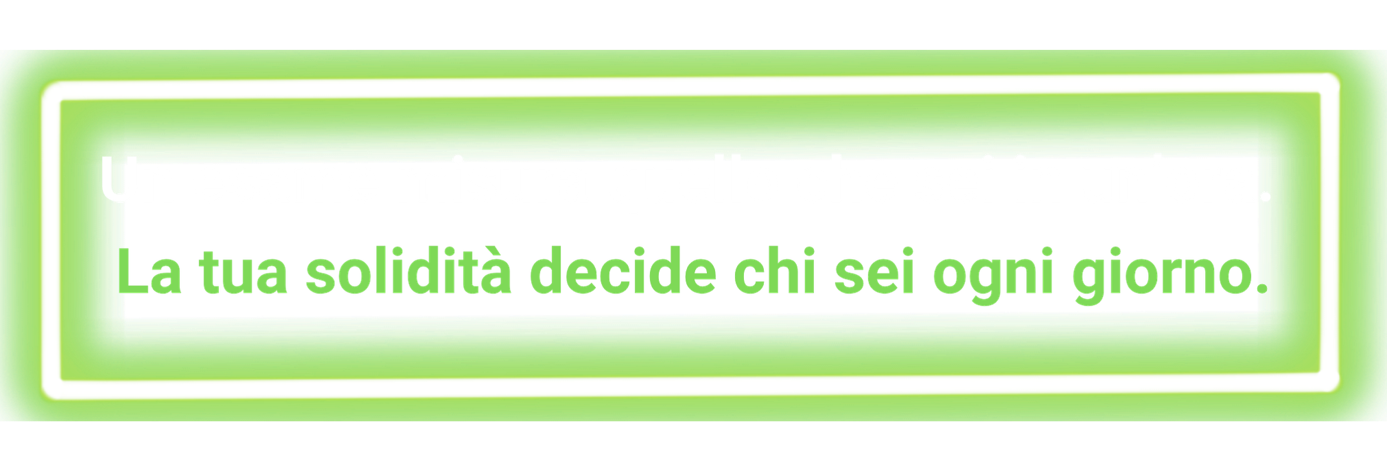 Digital arrow hitting a futuristic green and purple target with shattered pieces around, accompanied by Italian text about exams and personal strength.