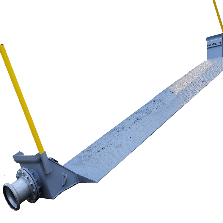 Metal flat pipe ramp