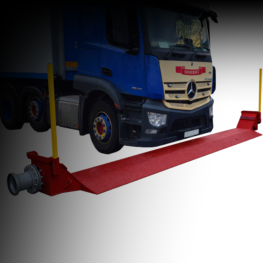 Metal flat pipe ramp