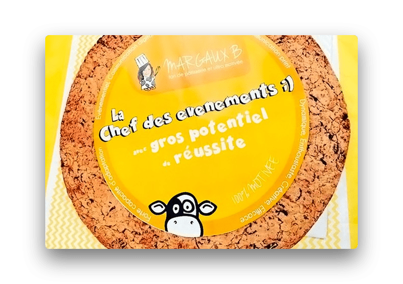 ‍Candidature originale reçue chez Michel & Augustin : un cookie géant !