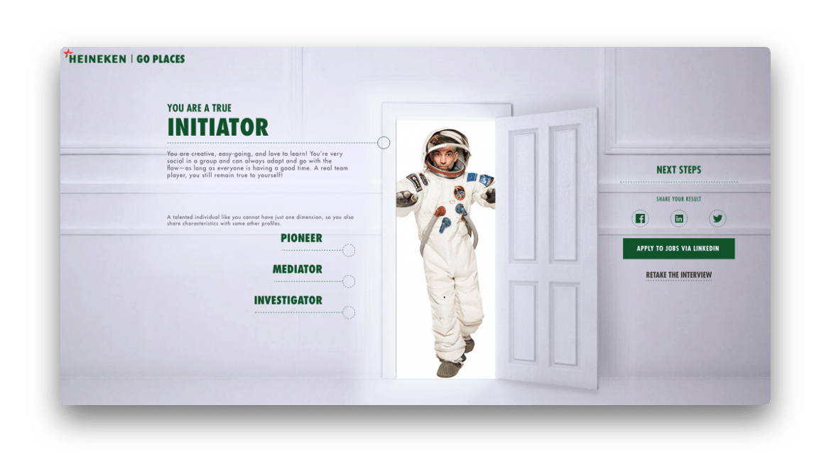 ‍Quand Heineken recherche un profil, ils savent ce qu’ils veulent