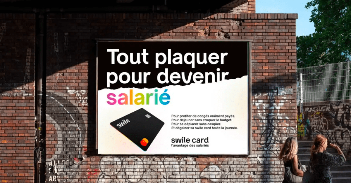 Exemple de campagne de recrutement de Swile