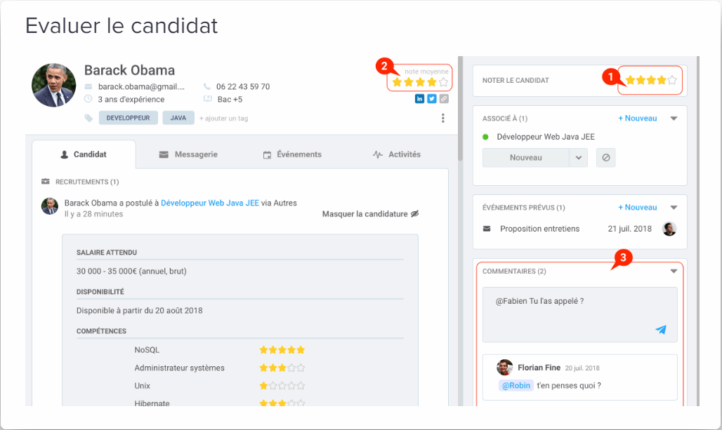Fiche Candidat Taleez