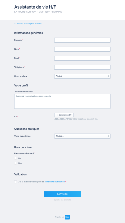 formulaire-candidature-Taleez