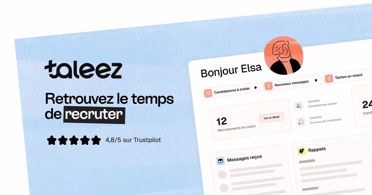 Visuel de l'ATS Taleez logiciel de recrutement français