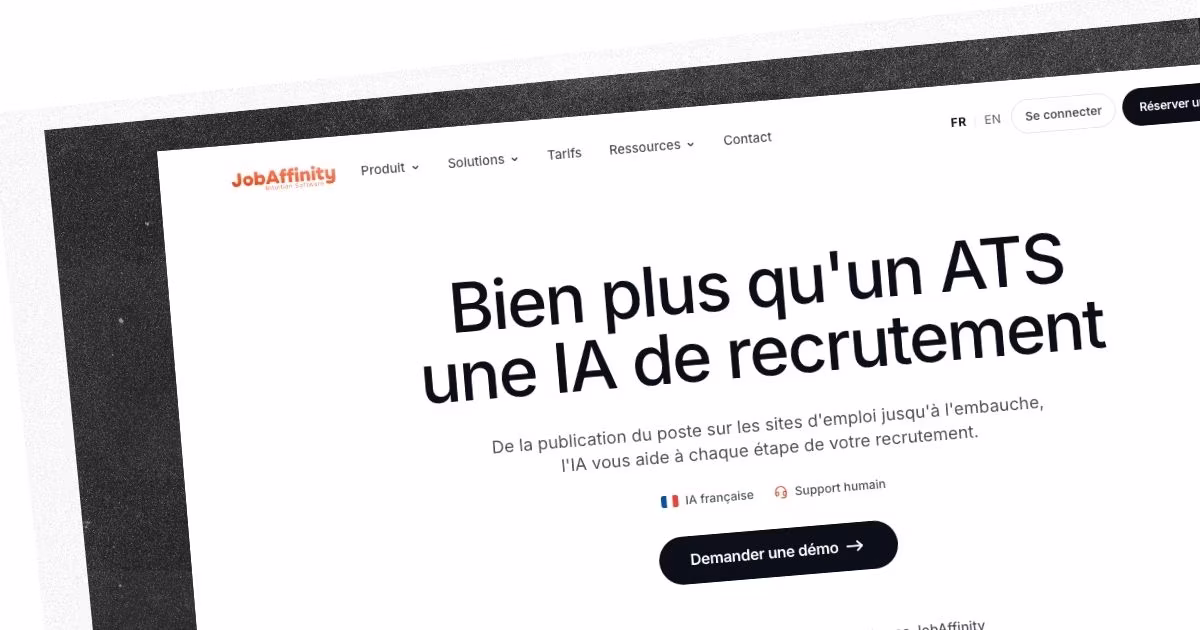 Image du site de JobAffinity