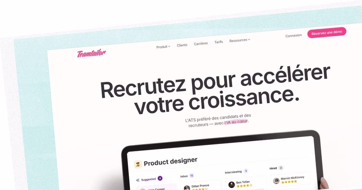 Image du site de Teamtailor