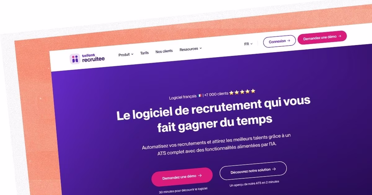 Image du site de Recruitee par Tellent