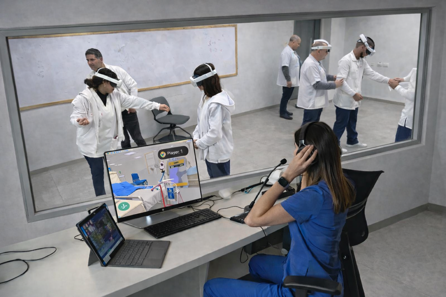 image of augmented reality service demonstration for a tech startup