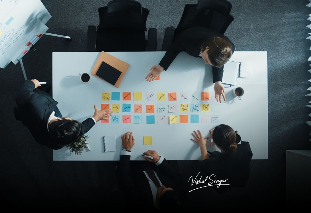 image of a concept brainstorming area for game development