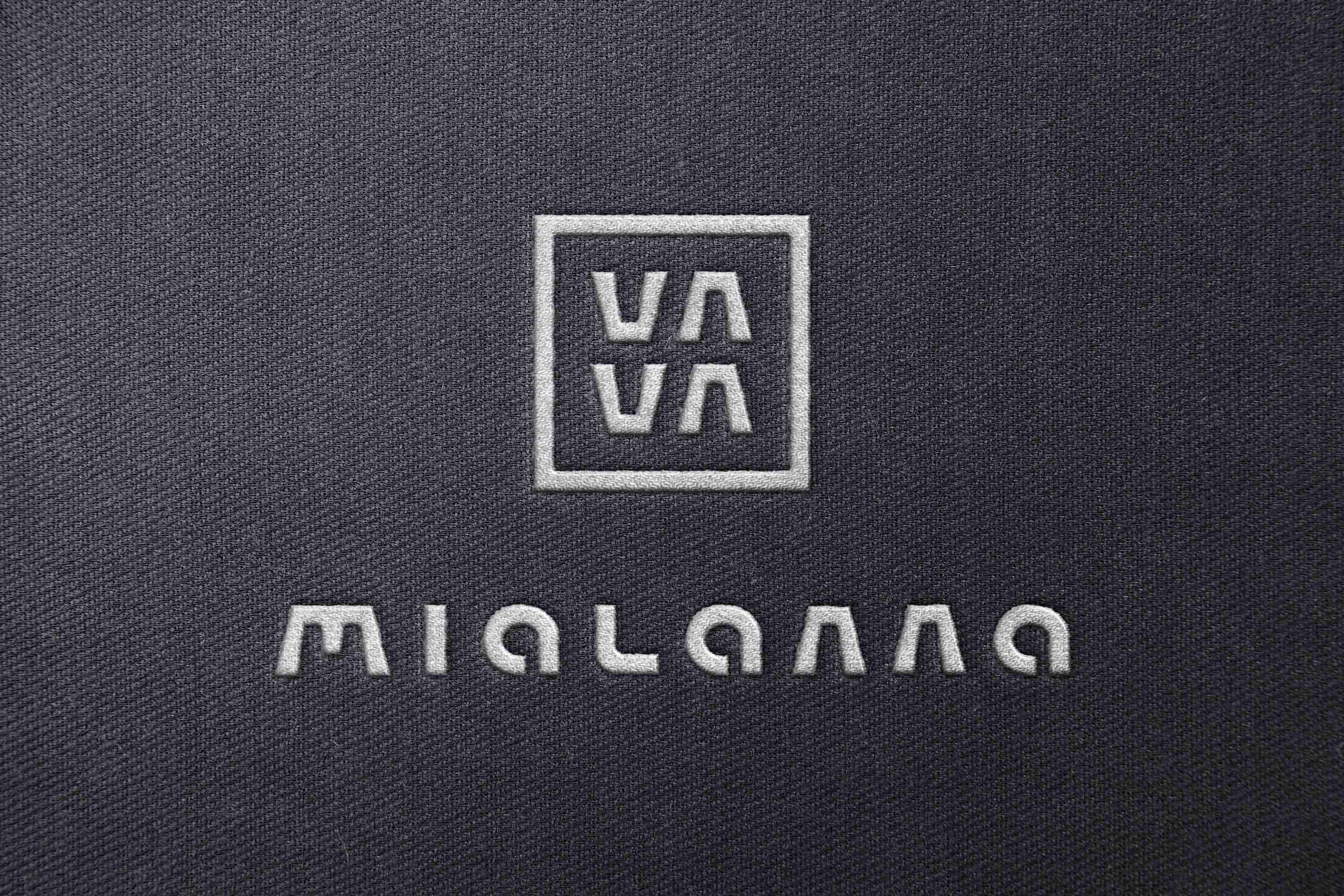 portfolio Ulotte Studio, card Mialanna mock up logo premium 