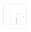 linkedin logo in white