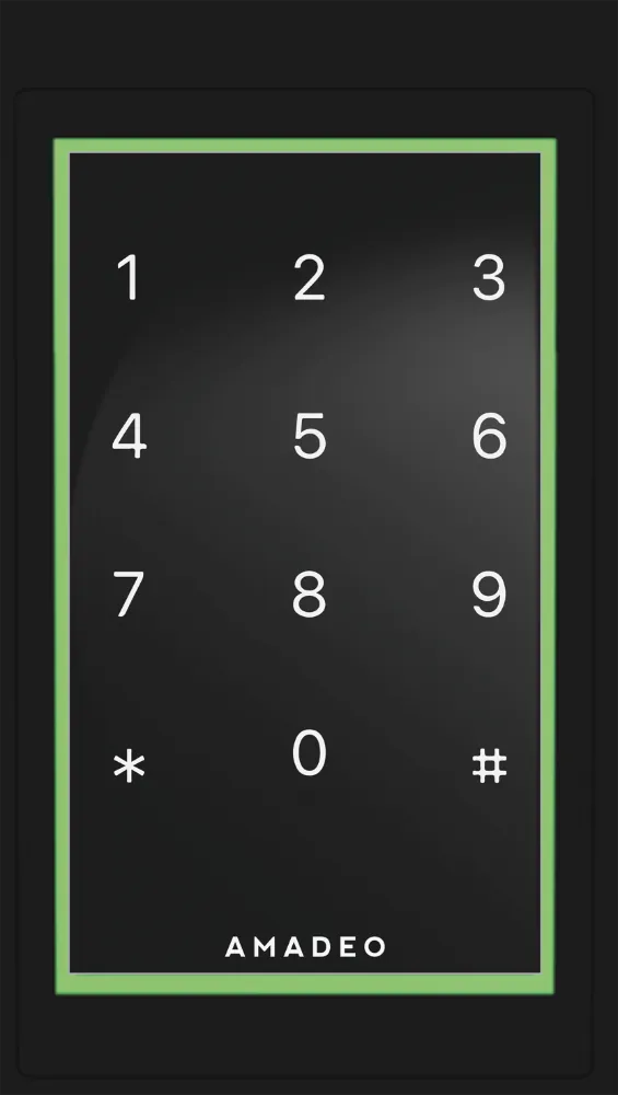 Black · PIN keypad