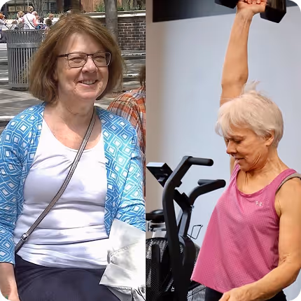 Testimonial photo of before and after