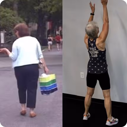 Testimonial photo of before and after