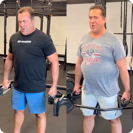 Testimonial photo of before and after