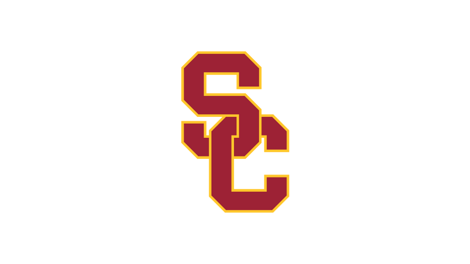 Maroon interlocking letters S and C outlined in yellow on a black background.