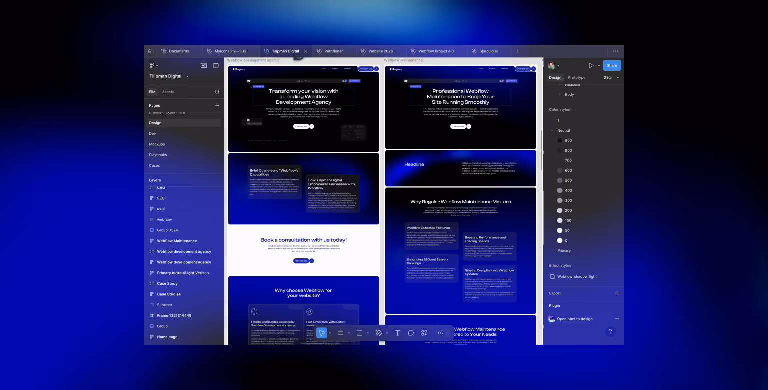 Duplicate Page for Ease of Content Swapping