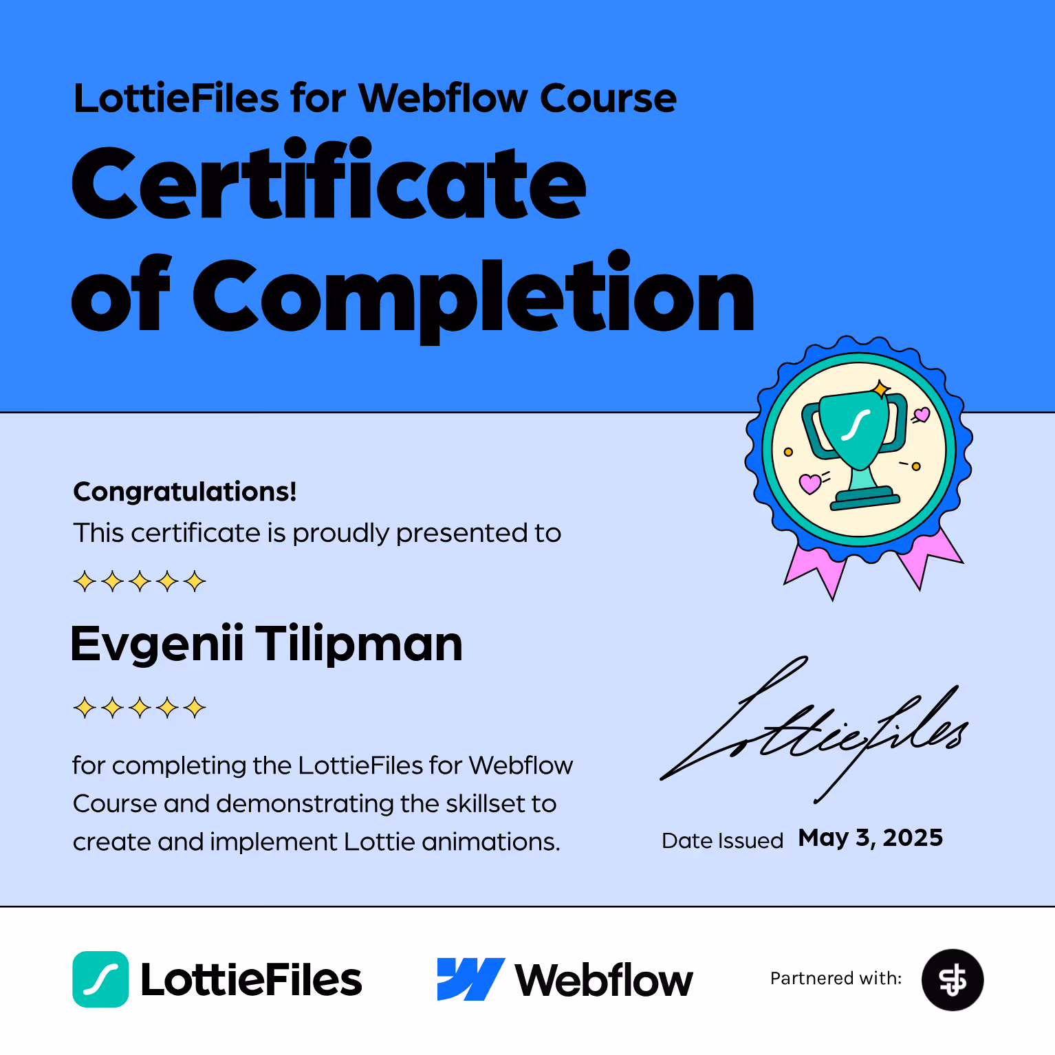 Add Lottie in Webflow: Certified Experts
