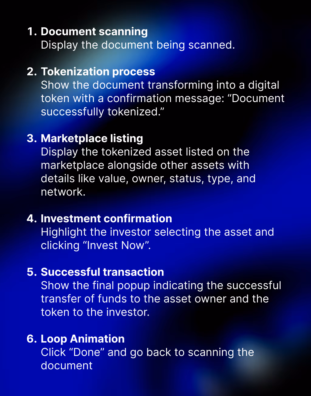 Add Lottie Animation in Webflow: Animation Storyboard