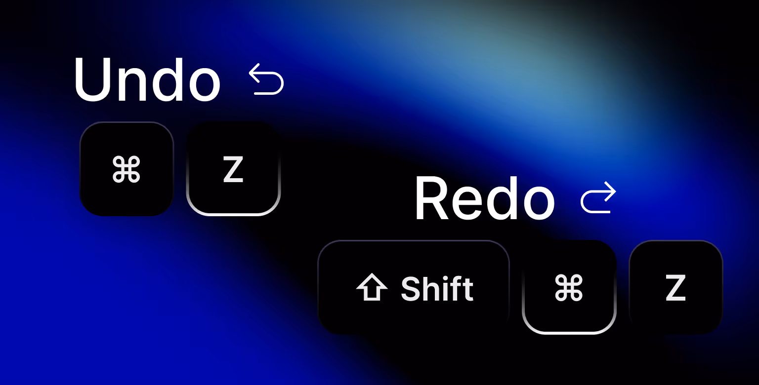 Webflow Shortcuts: Undo, Redo
