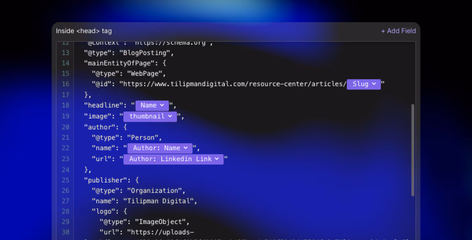 Webflow Schema Markup: Dynamic Implementation