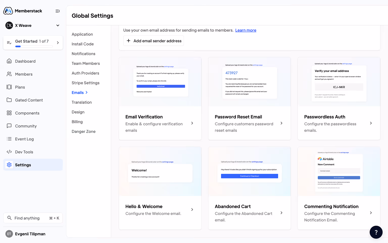 Memberstack Webflow Integration: Email Flows