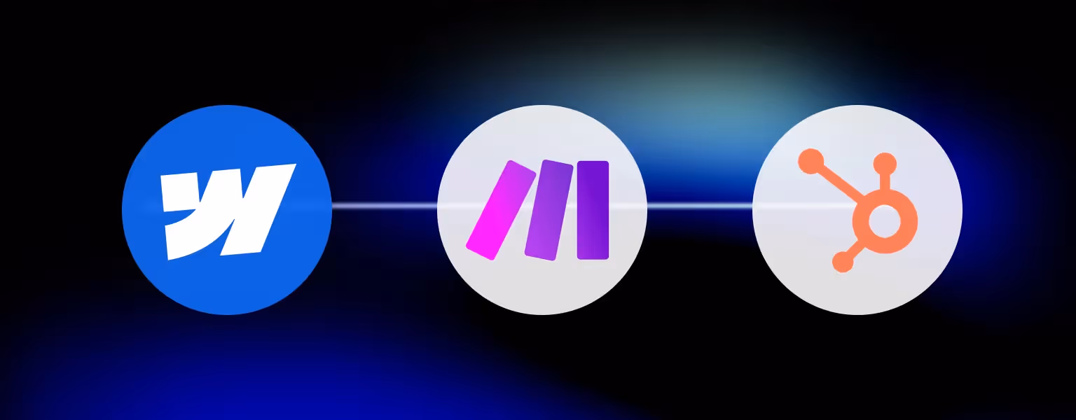 Webflow HubSpot Integration using Make