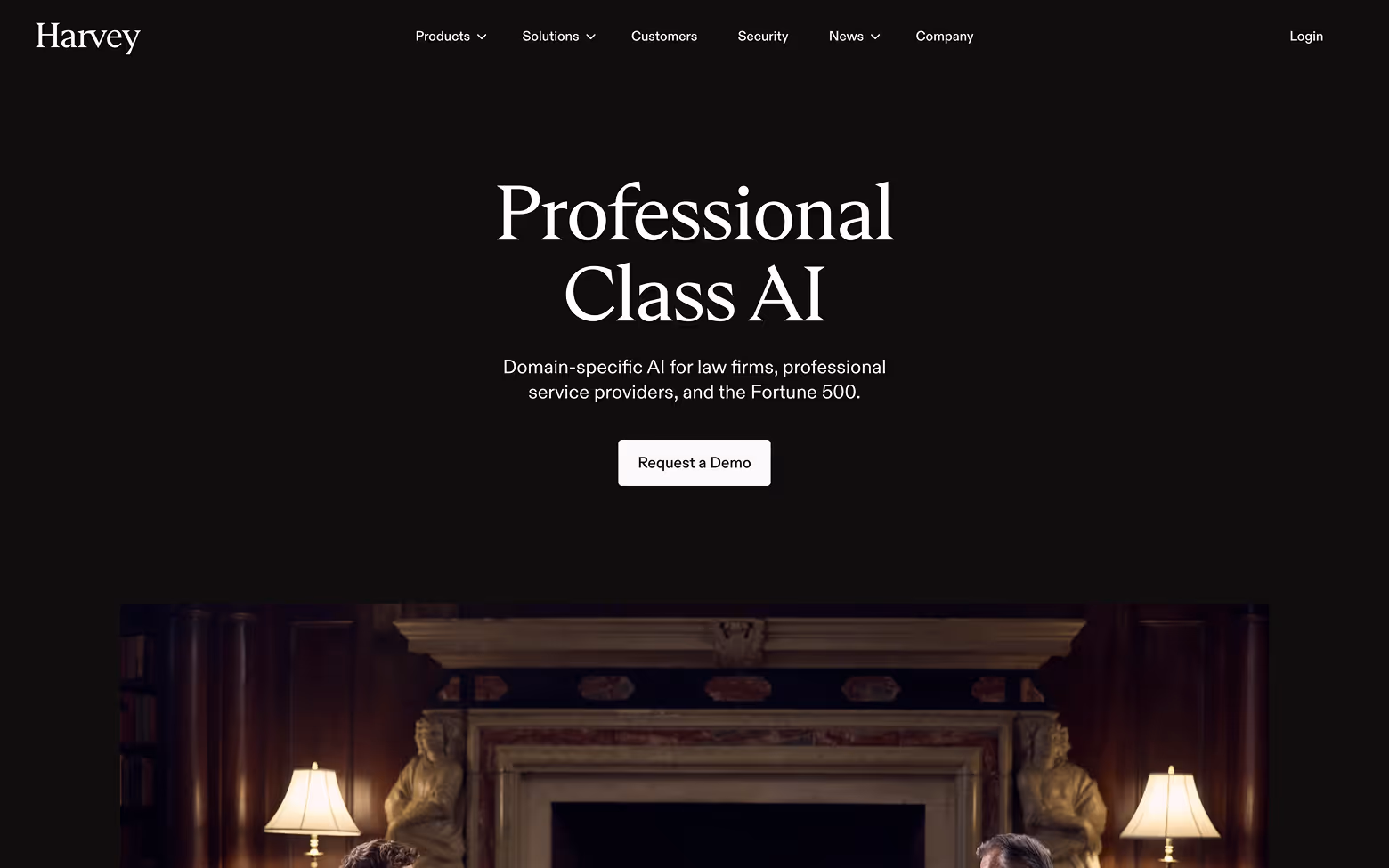 AI Website Example 13: Harvey.ai