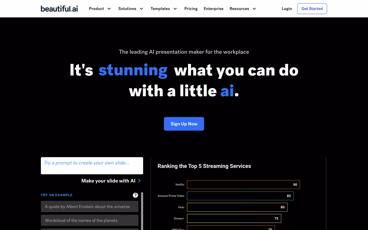 AI Website Example 20: Beautiful.ai