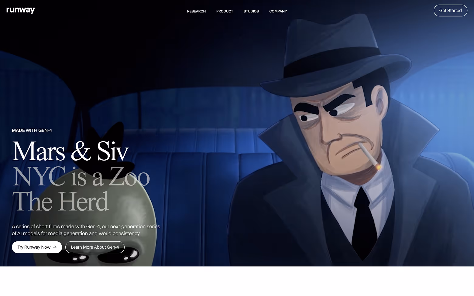 AI Website Example 19: Runway ML