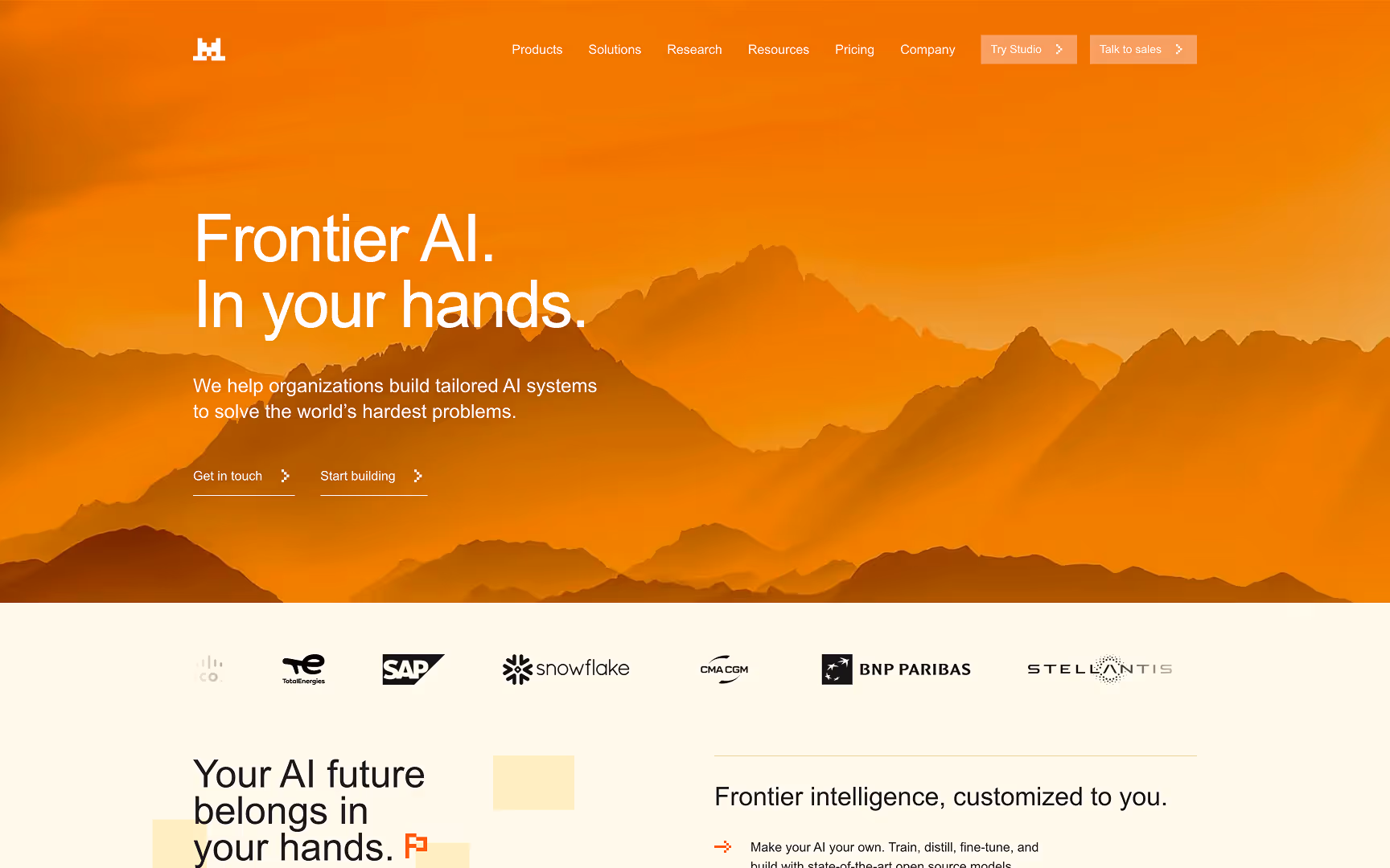 AI Website Example 29: Mistral AI