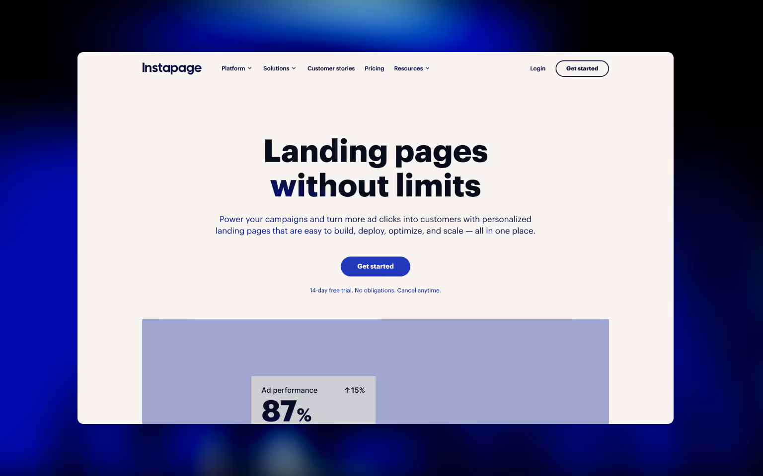 Instapage: Unbounce Alternative #2