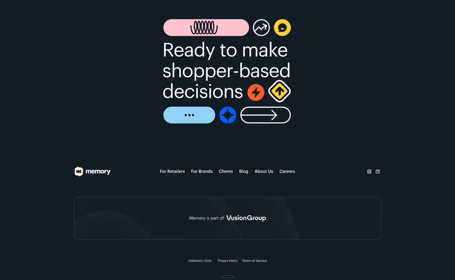 Website footer example #20: Inthememory