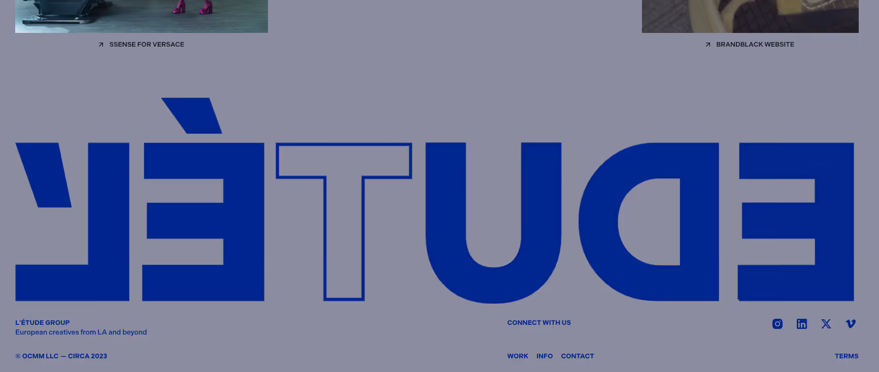 Website footer example #21: L'Etude Group