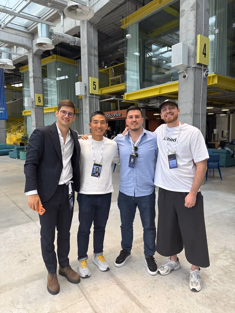 Group Photo with Uros Mikic, Peter Kang, Dejan Grahovac