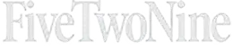 Logo text reading 'Five | Two | Nine' in a serif typeface.