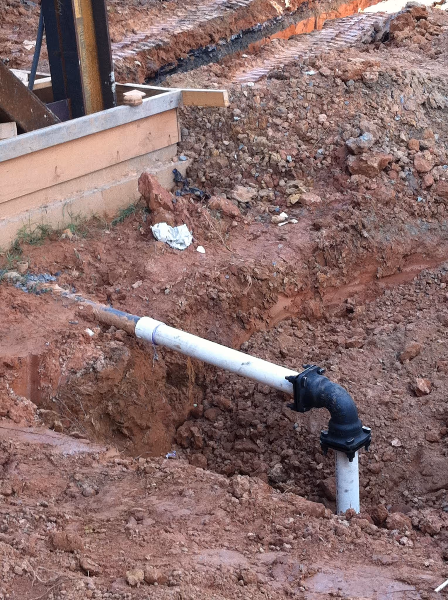 Sewer Line Installation Gastonia NC with underground sewer pipe installation services.